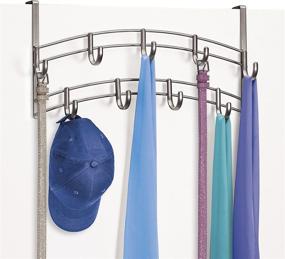 img 2 attached to 👔 Lynk Platinum 9 Hook Organizer - Over Door Rack for Shirts, Belts, Hats, Coats, and Towels