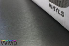 img 1 attached to 🔫 VViViD XPO обмотка из металлического стали с эффектом щетки в гунметаллик сером цвете с технологией освобождения воздуха - мастер-ролл 1,5 м x 0,3 м