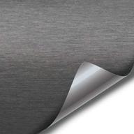 🔫 vvivid xpo обмотка из металлического стали с эффектом щетки в гунметаллик сером цвете с технологией освобождения воздуха - мастер-ролл 1,5 м x 0,3 м логотип