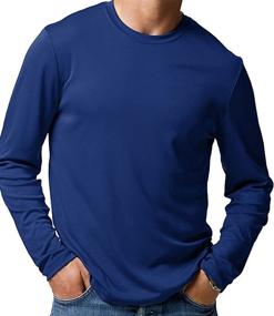 img 1 attached to Hanes DRIPerformance Long Sleeve T Shirt X Large Men's Clothing for T-Shirts & Tanks
