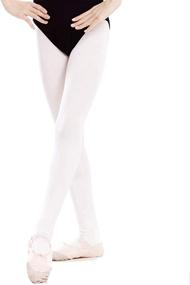 img 4 attached to 🩰 Premium Ultra Soft Pro Dance Tights for Girls - Perfect Fit for Ballet, Toddler to Women