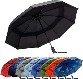 img 4 attached to RainPlus Black Galaxy Automatic Umbrella Umbrellas
