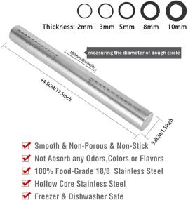 img 3 attached to Adjustable Rolling Thickness Baking Stainless Kitchen & Dining