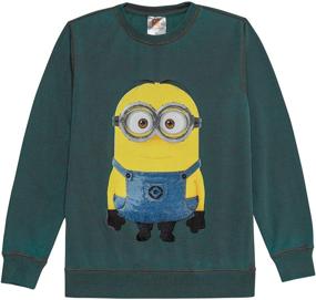 img 1 attached to 👕 Minions Long Sleeve Crew Fleece for Boys | Despicable Me Apparel