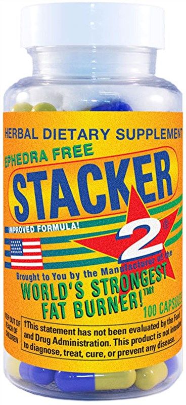 stacker burner capsules ephedra 100 count 로고