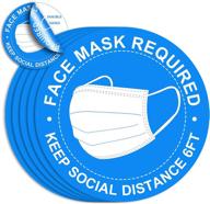 peel distancing decals jewelry: double sided 5 pack for effective social distancing logo