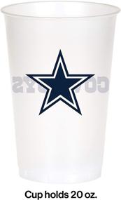 img 1 attached to 🏈 Official NFL Dallas Cowboys Plastic Cups – 8-Count, 20-Ounce – Creative Converting