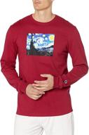 champion heritage sleeve cranberry medium логотип