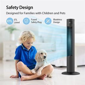 img 3 attached to 🌀 FREE VILLAGE 35 Inch Tower Fan with Remote - 3 Speeds, Wind Mode, Timer - Ideal for Bedroom, Home, Office Use