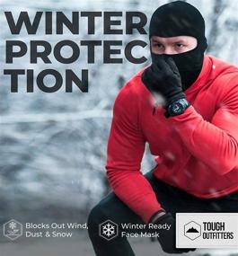 img 3 attached to Tough Headwear Balaclava Snowboarding Motorcycling Outdoor Recreation