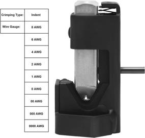 img 3 attached to 🔧 Mofeez Hammer Lug Crimper Tool: Efficiently Crimp 8 AWG - 0000 AWG Battery and Welding Cables