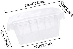 img 3 attached to 🐠 FANGULU Fish Breeding Box: Premium Acrylic Incubator for Hatchery - Ideal for Small Fish, Shrimp, Clownfish, Aggressive & Injured Fish