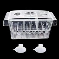 🐠 fangulu fish breeding box: premium acrylic incubator for hatchery - ideal for small fish, shrimp, clownfish, aggressive & injured fish логотип