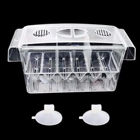 img 4 attached to 🐠 FANGULU Fish Breeding Box: Premium Acrylic Incubator for Hatchery - Ideal for Small Fish, Shrimp, Clownfish, Aggressive & Injured Fish