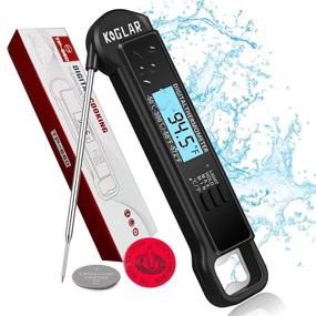 img 4 attached to 🌡️ KOGLAR TP-660 Digital Meat Thermometer - Instant Read Food Thermometer with Large Backlit LCD Display, IP67 Waterproof Rating, Ideal for Cooking, Grilling, Outdoor BBQ, Milk, Oil, Candy, Beef (Black)