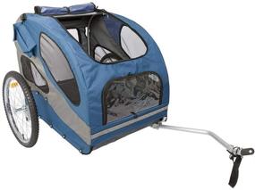 img 2 attached to 🐾 Highly Durable PetSafe Happy Ride Aluminum Dog Bike Trailer - Quick and Effortless Bicycle Attachment and Detachment - Featuring Three Storage Pouches and Tether - Conveniently Foldable for Storage - Available in Medium and Large Sizes