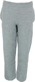 img 3 attached to 👖 Hanes EcoSmart Boys' Open Sweatpants - Boys' Clothing & Active Wear