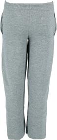 img 2 attached to 👖 Hanes EcoSmart Boys' Open Sweatpants - Boys' Clothing & Active Wear