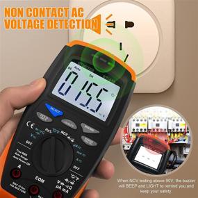 img 1 attached to 🔧 BTMETER BT-41B Digital Multimeter, True RMS Voltmeter, 6000 Counts Volt Tester, Auto-Ranging DMM for AC/DC Voltage Current Resistance Capacitance Hz Temperature Continuity Diodes