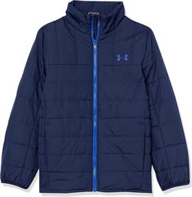 img 4 attached to 🧥 Куртка Under Armour Westward: Оптимальная черная одежда для мальчиков для активного отдыха на природе