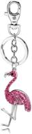 stylish & trendy liavys flamingo charm keychain: a fashionable accessory for keys logo