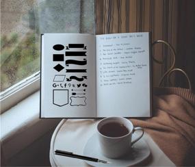 img 1 attached to 📔 Повысьте свою креативность с помощью набора пластиковых шаблонов для ведения дневника из 12 предметов: идеально подходит для рисования своими руками в блокнотах, дневниках и скрапбуке.