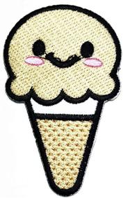 img 3 attached to PARITA Lychee Flavored Ice Cream Fruit Cartoon Patch Embroidered Iron On Patch Applique Sticker For Men Women Boys Girls Clothes Jeans T-Shirt Hat Backpacks