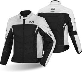 img 4 attached to WD Motorsports Vegas I Textile Motorcycle Jacket Waterproof Jacket All Season (Grey