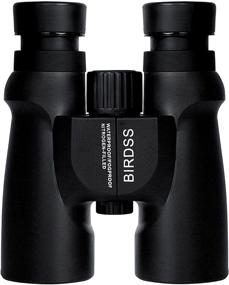 img 4 attached to 🐦 BIRDSS 10x42 Binoculars for Adults - Professional Waterproof HD Binoculars for Bird Watching, Compact Fogproof Roof Prism Binoculars for Hunting Stargazing - BAK4 Prism FMC Lens with Carrying Bag