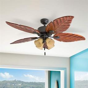 img 2 attached to 🏞️ Honeywell Ceiling Fans 50503-01 Royal Palm 52" Bronze Ceiling Fan: The Perfect Blend of Style and Performance