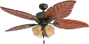 img 4 attached to 🏞️ Honeywell Ceiling Fans 50503-01 Royal Palm 52" Bronze Ceiling Fan: The Perfect Blend of Style and Performance