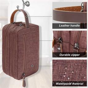 img 2 attached to Toiletry Waterproof Organizer Toiletries Compartments Travel Accessories