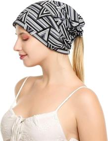 img 1 attached to HONENNA Printed Turban Headband Spot Outdoor Recreation