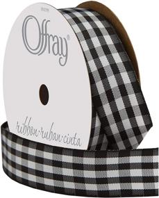 img 2 attached to Offray Taffeta Gingham Ribbon 8 Inch