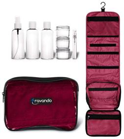img 4 attached to 🧴 TRAVANDO Hanging Toiletry Bottles: Travel-Friendly, TSA Approved!