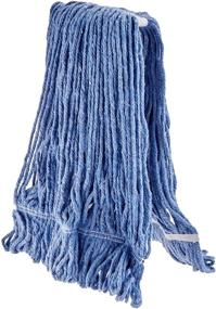 img 1 attached to 🧹 Winco Yarn Mop Head Review: 32-Ounce, 4 Ply Loop End, Blue – Top-quality Cleaning Solution