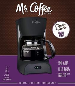 img 3 attached to ☕ Efficient 4 Cup Drip Coffee Maker - Mr. Coffee Simple Brew Coffee Machine, in Sleek Black