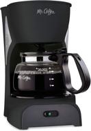 ☕ efficient 4 cup drip coffee maker - mr. coffee simple brew coffee machine, in sleek black logo