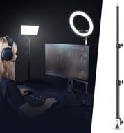 🎥 neewer aluminum alloy tabletop light stand with 1/4inch screw - 5kg/11 lbs load capacity, adjustable 21.6-47.2inches/55-120cm, ideal for live streaming, video shooting with ring light and led light logo