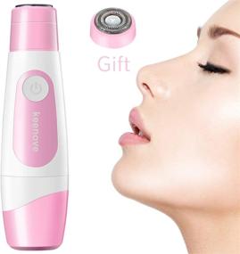 img 4 attached to 👩 Keenove Portable Generation II - Powerful Pro. 180 Motor Facial Hair Remover for Women with Additional Replacement Head | Painless Gentle Electric Shaver for Women Face, Lips, Cheeks, Chin