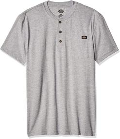 img 4 attached to Dickies Heavyweight Henley Charcoal X Large Men's Clothing