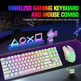 img 3 attached to Headphone Ergonomic Rechargeable Mechanical Anti Ghosting Retro Gaming & Microconsoles