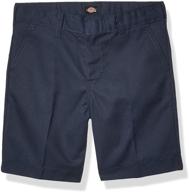 👖 flexible comfort for active boys: dickies boys' big flexwaist flat front shorts logo