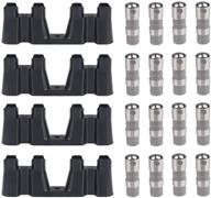 🔧 jdmon enhanced hydraulic roller lifters set of 16 with 4 guide trays - perfect for chevy ls1 ls2 ls3 ls6 lq4 lq9 ly5 ly6 lm7 4.8 5.3 5.7 6.0 gm engines - replaces oem part numbers 12499225 hl124 logo