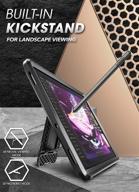 📱 supcase ub pro series protective case for galaxy tab s6 (10.5 inch) with built-in screen protector, rugged kickstand & full-body protection - 2019 release (black) logo