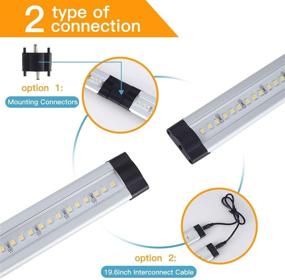 img 1 attached to 💡 Energy-Efficient LED Under Cabinet Lighting: Dimmable, Plug-in, Daylight White - 12W, 48W Fluorescent Tube Equivalent, 1000LM, 5000K