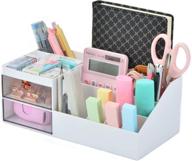 🗄️ efficiently organize your workspace with citmage desk organizer caddy - 12 compartment office drawer organizer and desktop stationery storage box (white) logo