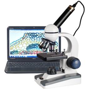 img 4 attached to 🔬 High-Powered AmScope Microscope with 40X-1000X Magnification and 5MP USB Camera (Model M150C-E5)