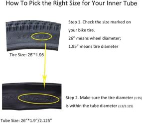 img 2 attached to 🔧 High-Quality 20"/26" Inner Tubes, Pack of 2 - Schrader Valve (32mm) for BMX Bikes, Perfect for Kids & Adults