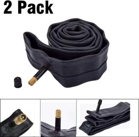 img 3 attached to 🔧 High-Quality 20"/26" Inner Tubes, Pack of 2 - Schrader Valve (32mm) for BMX Bikes, Perfect for Kids & Adults